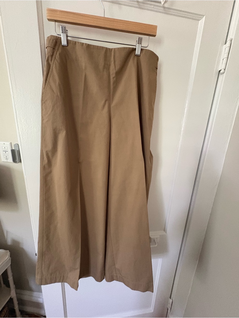 Lafayette 148 Bowery Cadet Khaki Cotton Wide Leg Cropped Pants Side Buckle 10 - Picture 6 of 15